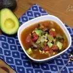 Mexican Minestrone Soup with Avocados