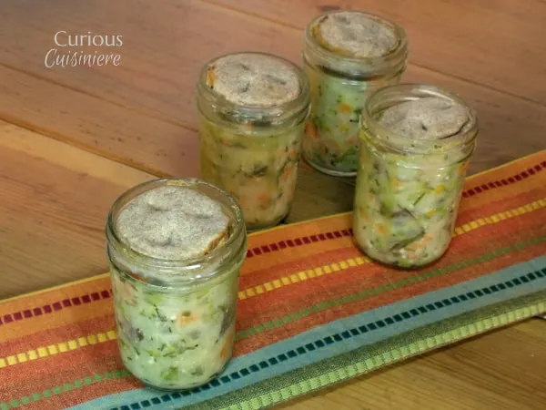 Vegetable Pot Pies in Jars from Curious Cuisiniere