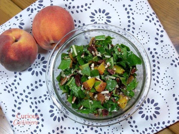 Grilled Peach Salad from Curious Cuisiniere