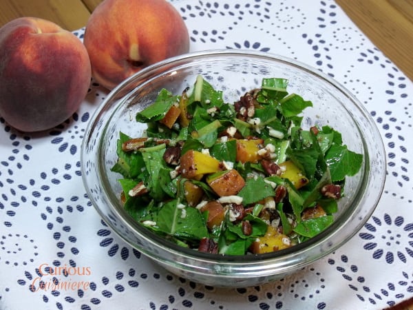 Grilled Peach Salad from Curious Cuisiniere