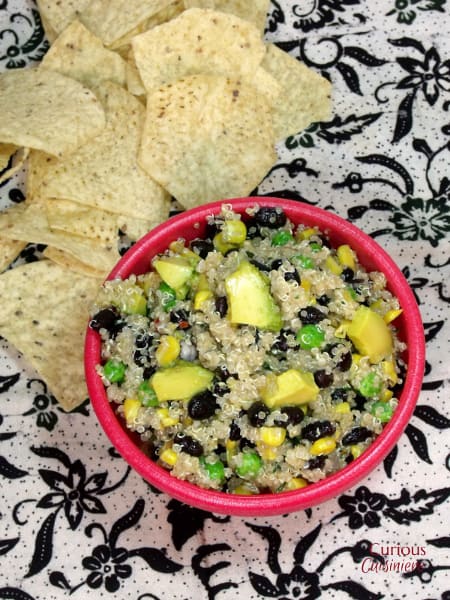 Quinoa and Avocado Salad from Curious Cuisinere