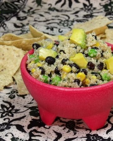 Quinoa and Avocado Salad from Curious Cuisinere