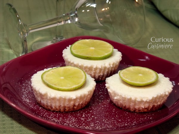 Frozen Margarita Cheesecake Bites from Curious Cuisiniere