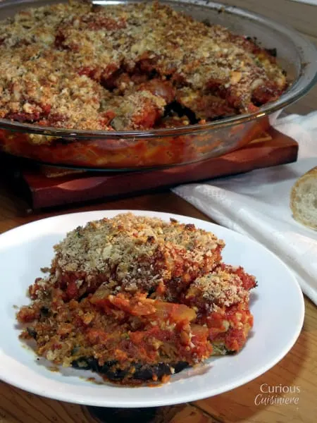 Baked Eggplant Parmesan from Curious Cuisiniere