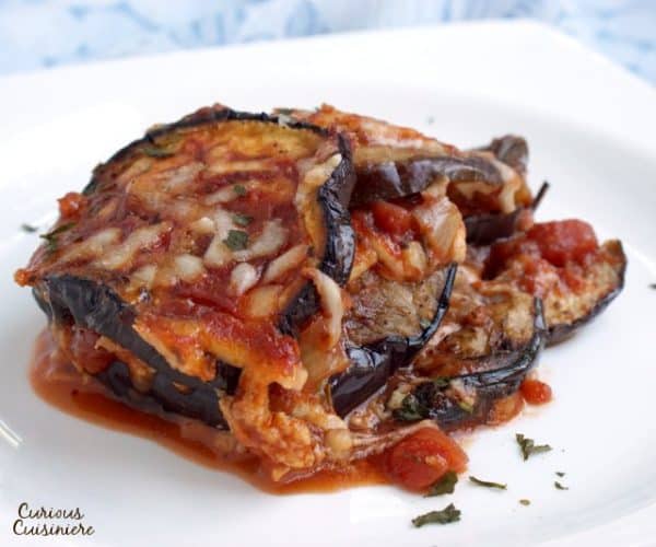 Parmigiana di Melanzane (Eggplant Parmesan) and Fresh Herb Tomato Sauce ...