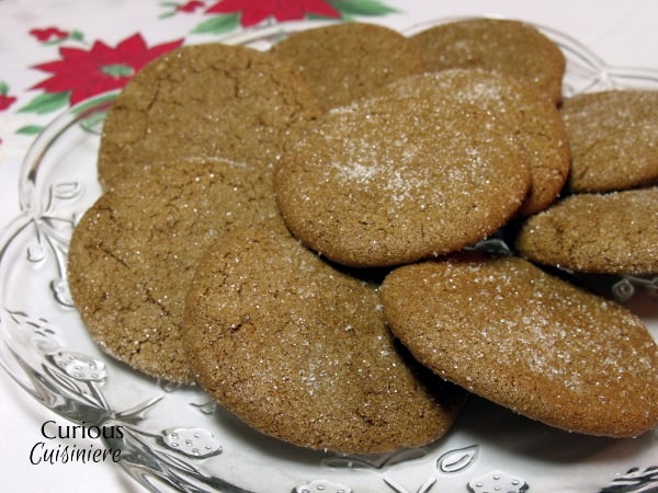Chewy Ginger Cookies from Curious Cuisiniere
