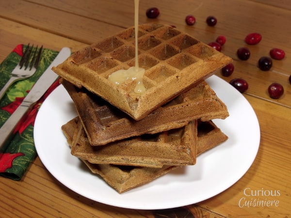 Christmas Waffles from Curious Cuisiniere