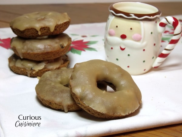 Fruitcake Baked Doughnuts from Curious Cuisiniere