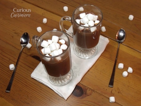 Dark and Rich Homemade Hot Chocolate from Curious Cuisiniere