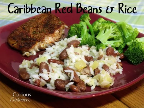 Caribbean Red Beans and Rice from Curious Cuisineire