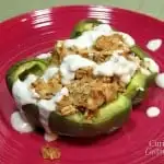 Buffalo Chicken Stuffed Pepers