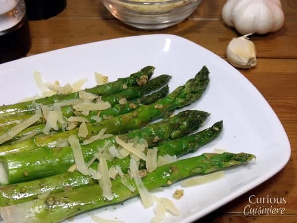 Parmesan and Garlic Asparagus from Curious Cuisiniere