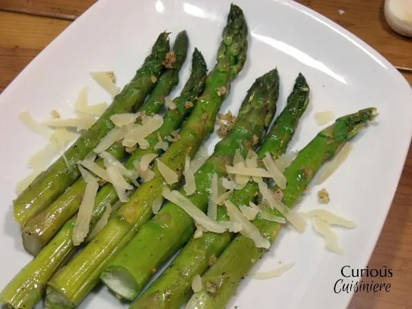 Parmesan and Garlic Asparagus from Curious Cuisiniere