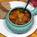 Sweet Butternut Squash and Red Lentil Stew {Slow Cooker}