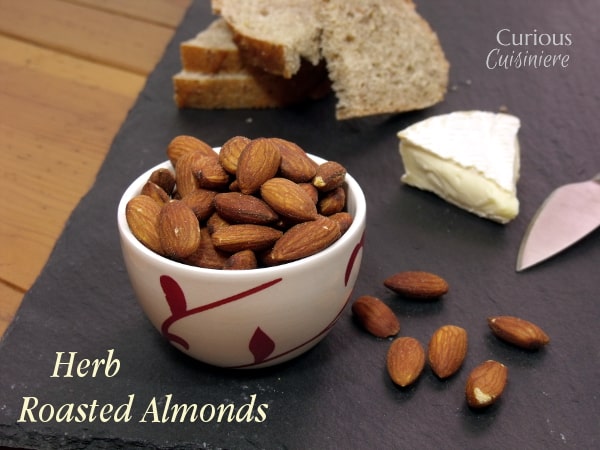 Herb Roasted Almond Tapas from Curious Cuisiniere