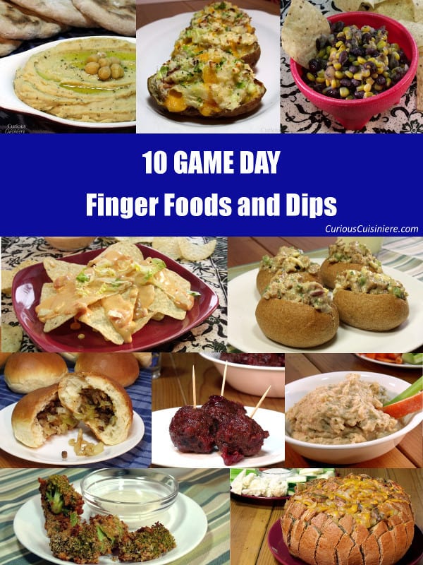 10 Finger Foods and Dips for Game Day • Curious Cuisiniere