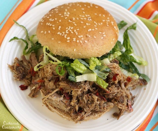 No need for an expensive spice mix or hard to find Scotch Bonnet peppers, this slow cooker Jerk Pork packs all the Jamaican flavor using spices you already have in your pantry. | www.CuriousCuisiniere.com 