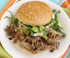 No need for an expensive spice mix or hard to find Scotch Bonnet peppers, this slow cooker Jerk Pork packs all the Jamaican flavor using spices you already have in your pantry. | www.CuriousCuisiniere.com