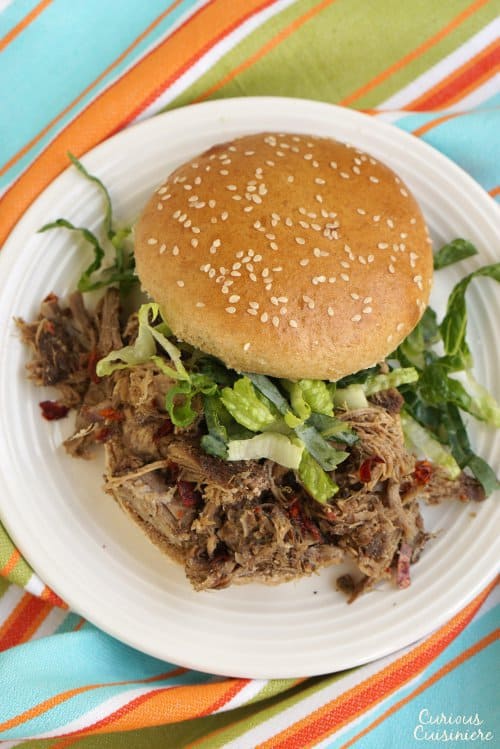 No need for an expensive spice mix or hard to find Scotch Bonnet peppers, this slow cooker Jerk Pork packs all the Jamaican flavor using spices you already have in your pantry. | www.CuriousCuisiniere.com 