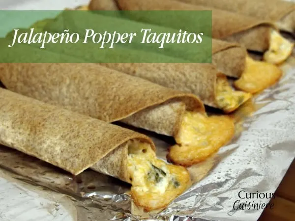 Cream cheese and jalapeno give these Jalapeno Popper Taquitos the creamy and spice combo you love, all rolled into crispy homemade taquitos. | Curious Cuisiniere