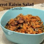 Carrot Raisin Salad with Lentils from Curious Cuisiniere