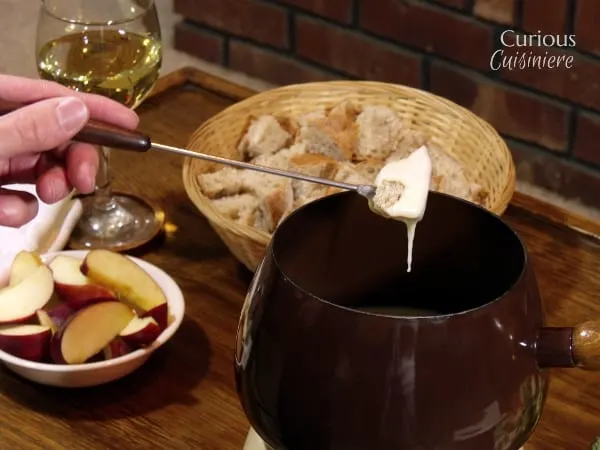 Swiss Fondue for Two from Curious Cuisiniere