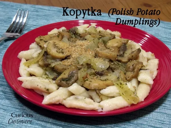 Kopytka (Polish Potato Dumplings) from Curious Cuisiniere