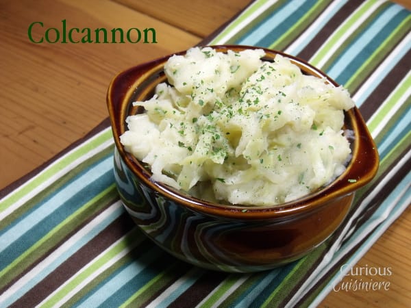 Colcannon - Irish Mashed Potatoes - from Curious Cuisiniere