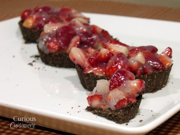 Black Bottom Strawberry Pie from Curious Cuisiniere