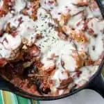 Skillet Zucchini Mushroom Lasagna