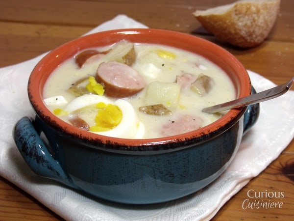 Polish White Borscht (Bialy Barszcz) from Curious Cuisiniere