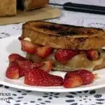 Grilled Cheese with Balsamic Marinated Strawberries