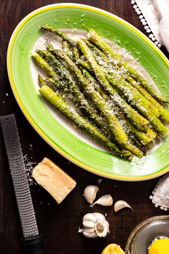 Parmesan and Garlic Asparagus • Curious Cuisiniere