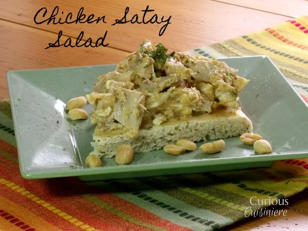 Chicken Satay Salad from Curious Cuisiniere