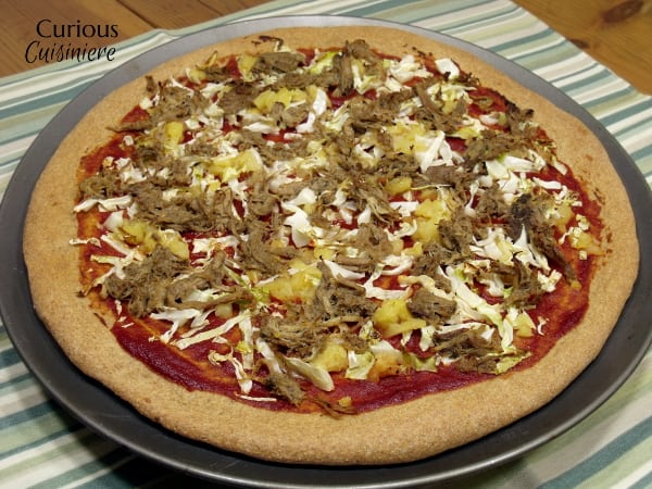 Jamaican Jerk Pork Pizza from Curious Cuisiniere