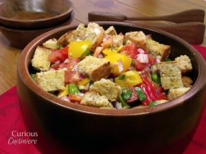 Tuscan Bread Salad from Curious Cuisiniere #PicnicGame #SundaySupper