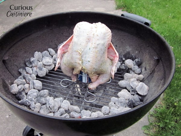 How do you make beer-can chicken on the grill?
