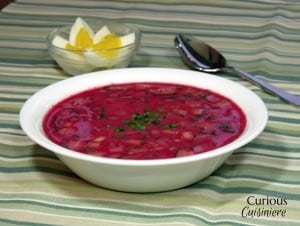 Chilled Beet Soup from Curious Cuisiniere #summer #soup #recipes #Polish