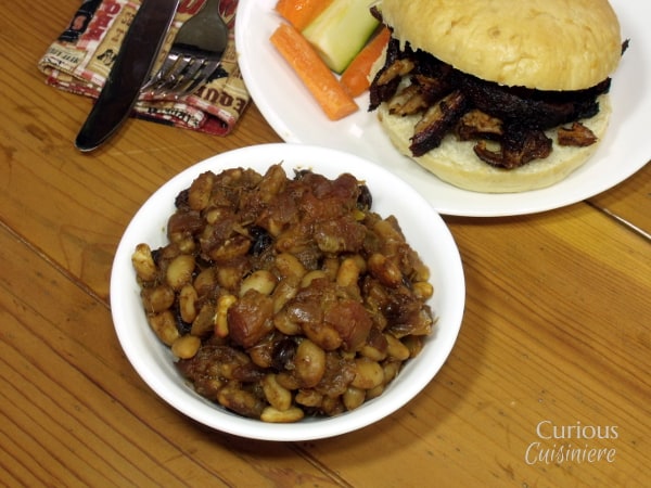 Rhubarb Baked Beans from Curious Cuisiniere
