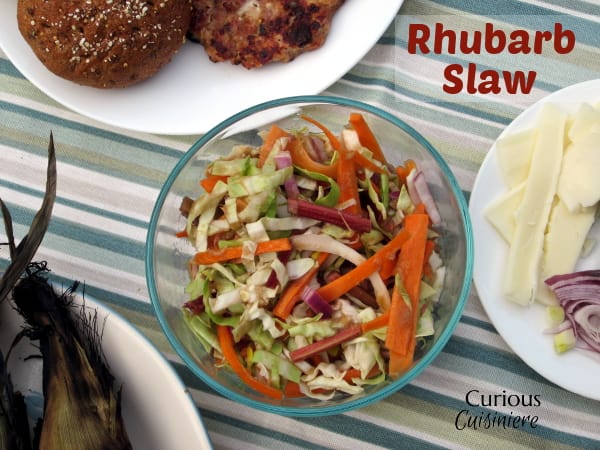 Rhubarb Slaw from Curious Cuisiniere
