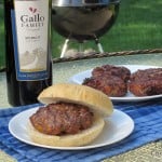 Cheddar Merlot Burgers #SundaySupper