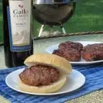 Cheddar Merlot Burgers #SundaySupper