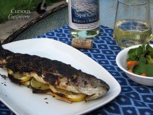 Seared Trout on the Grill from Curious Cuisiniere #grilling #summerrecipes