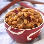Rhubarb Baked Beans