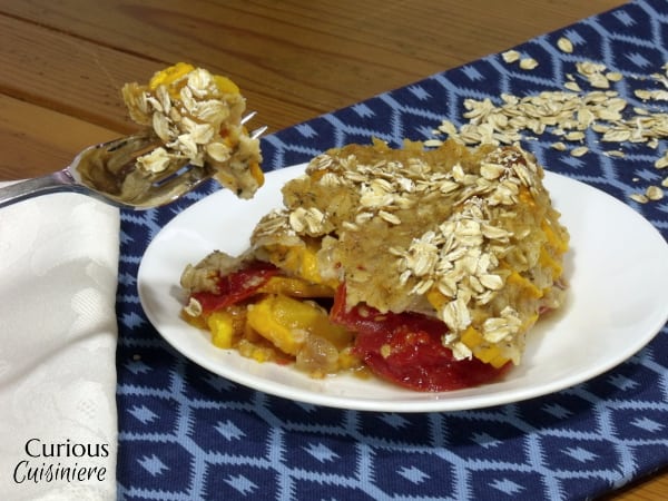 Tomato and Summer Squash Gratin with Oats from Curious Cuisiniere #oatsanddairy