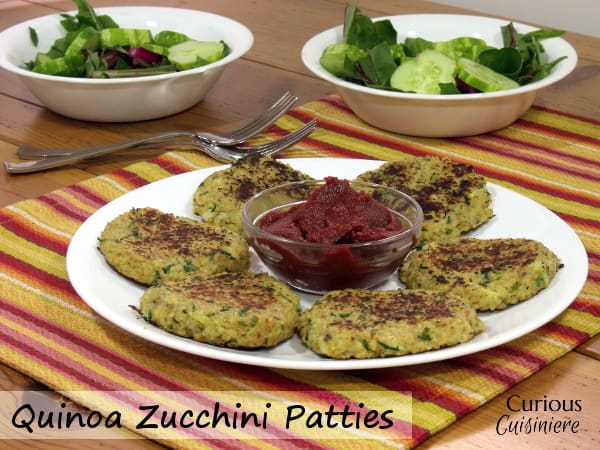 Quinoa Zucchini Patties from Curious Cuisiniere