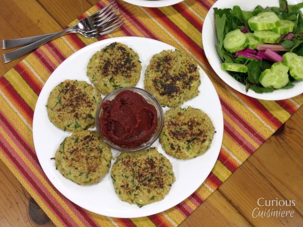 Quinoa Zucchini Patties from Curious Cuisiniere