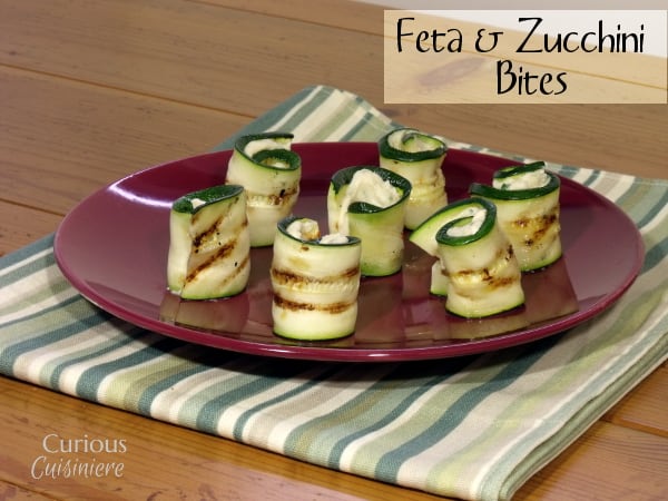 Feta Zucchini Bites from Curious Cuisiniere #SundaySupper #appetizer