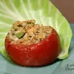 Tuna and Rice Baked Tomatoes