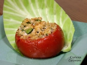 Tuna and Rice Stuffed Tomatoes from Curious Cuisiniere #summerrecipes